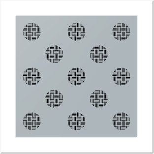 Zen Dot Pattern SANKUZUSHI wall art black/light blue Posters and Art